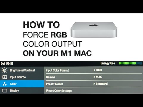 Force RGB color on M1 Mac