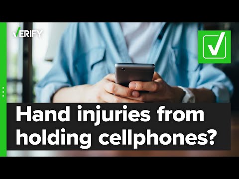 Yes, it is possible to get a hand injury from holding your cellphone too much