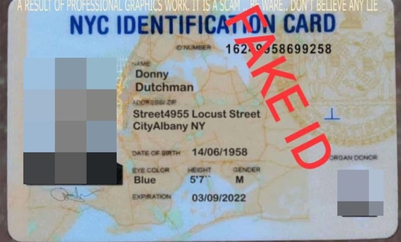 Another scammer offers to create fake ID cards for people like the above