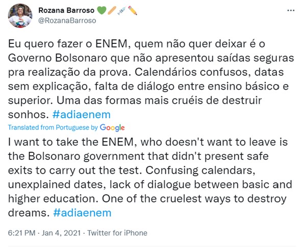 Brazil social listening analysis image with text paraphrased above the image.