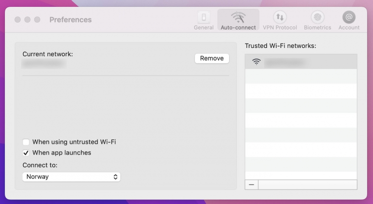 Image: Jack Wallen/TechRepublic. A trusted network and a default gateway have been configured on macOS Monterey.